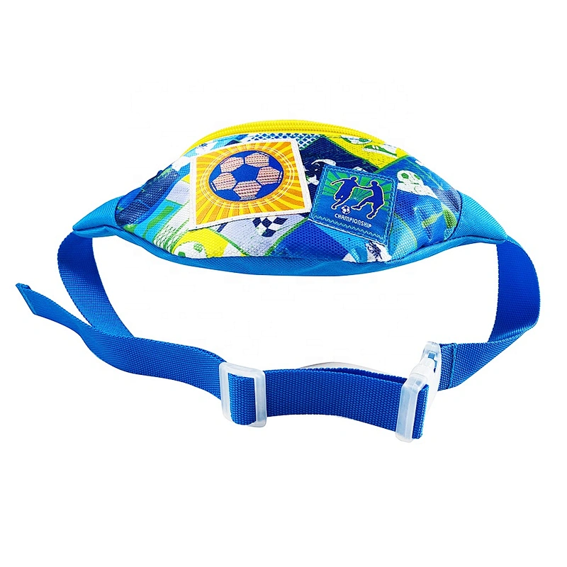 Wholesale Cheap  Travel Sport Unisex Customized Logo Style Children Kid Cute soccer fanny pack Waist Belt Bag For Kids