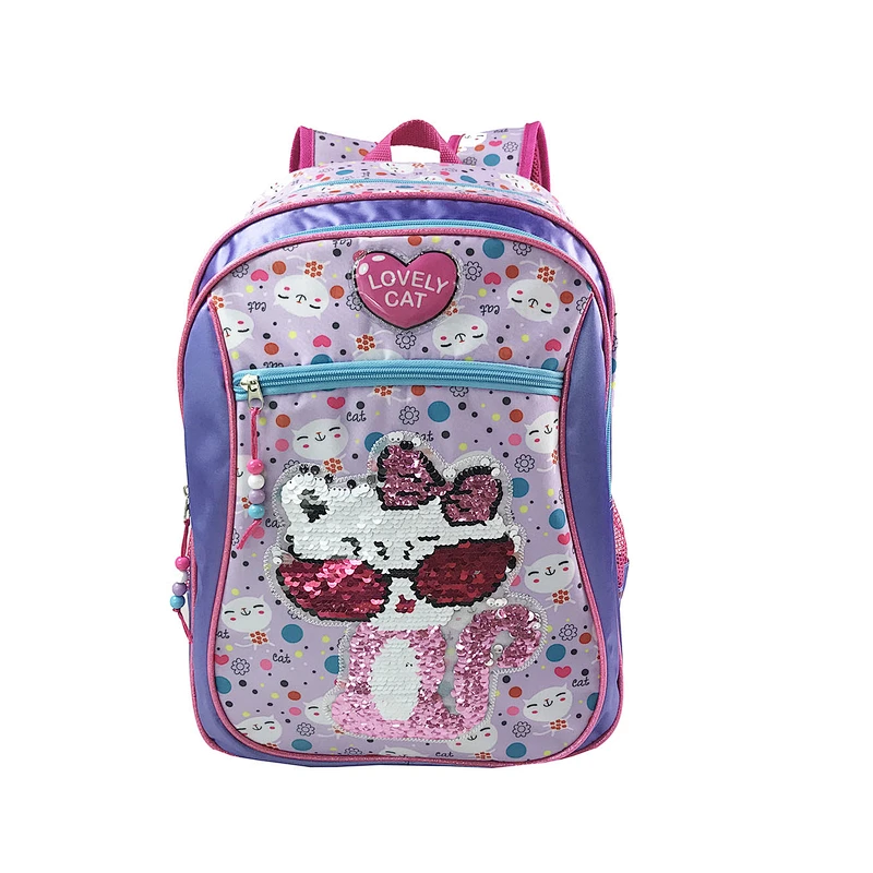 Fashionable primary student small  girls school bag girl shiny sequinbags for kids school