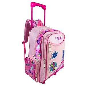 Multi-use Carry On Kid School Bags Wheeled Travel Trolley backpack luggage bags