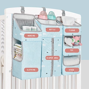 multifunctional Baby stacker nursery storage hanging diaper caddy organizer nappy mummy bags with stroller buckle