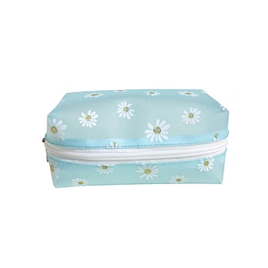 OEM/ODM Waterproof  travel storage bag daisy printed tpu Women Travel Makeup Organizer Zipper Pouch Cosmetic evening Bags