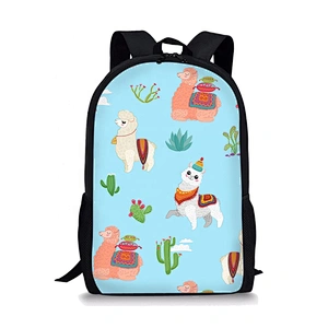 New style fashion strong school backpack kids animal cartoon pattern customized logo sublimation school bag