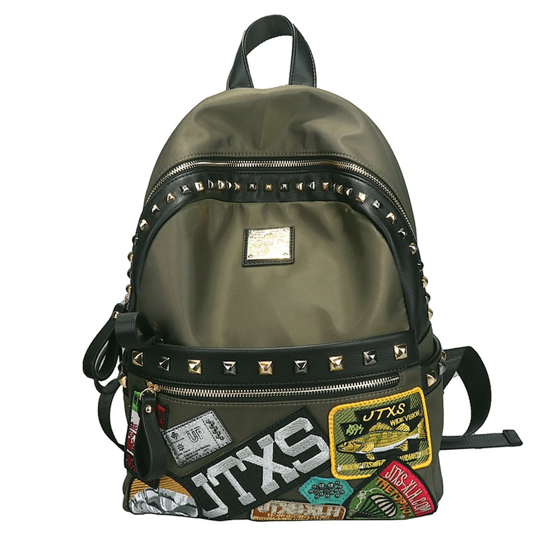 Wholesale Custom Waterproof School Bag Backpack With Rivet with high quality 2020
