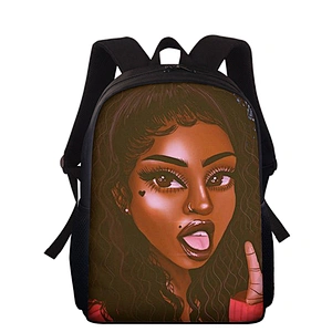 customize  new style African girls create backpacks for children