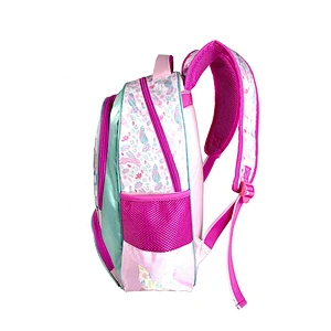New fashion cartoon butterfly pink flower girl children cheap cute kids smiggle student school bag bags for girls