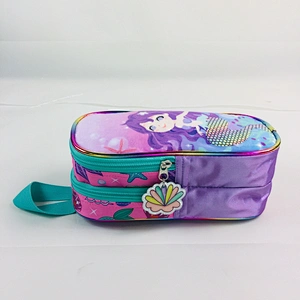 Novelty Mermaid Office supply custom Holographic Pencil case bag School Pencil case for girl