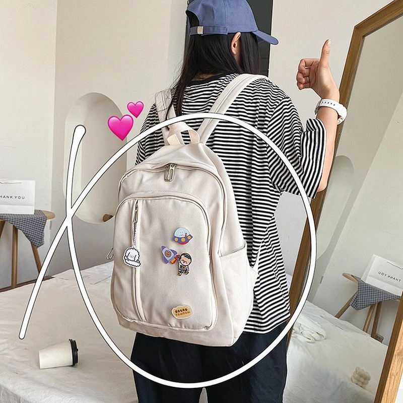 Waterproof Solid Scarf Material Woman Large Purse And Wallet Backpack Fashion new style 2020