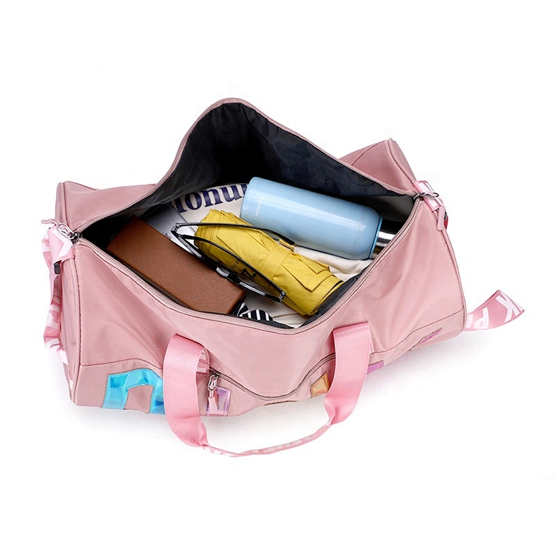Wholesale Ladies fashion travel duffel bags sports waterproof fitness Laser sequin hand baggage luggage storage travel bags