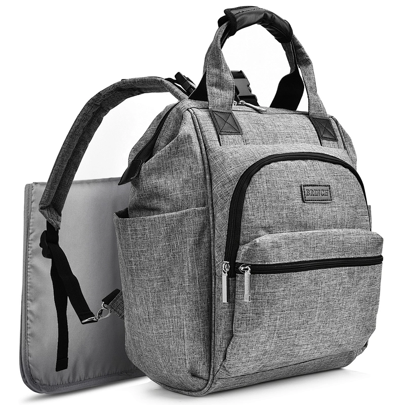Fashion Mummy Maternity Bag Multi-function Diaper Bag Backpack Nappy Baby Bag with Stroller Straps for Baby Care