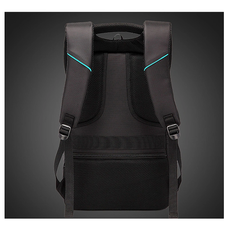 Latest School Bag Black Backpack For Teenage Boy Man Luminous Multifunction Waterproof