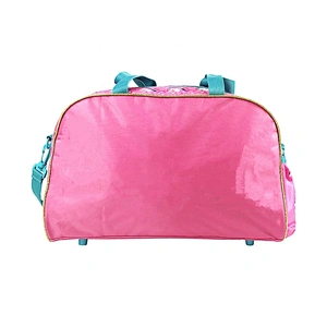 OEM/ODM Lady Girls Children Fashion Golden shiny school Customized Logo Style kids fashion pvc handbags with shiny fabric