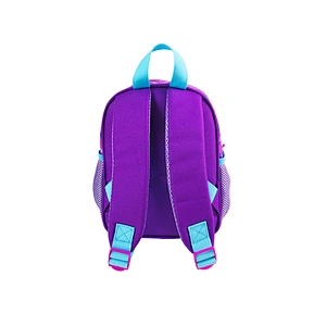 Popular factory high quality student backpack golden backpack leather children school bags for girls kids with fantasy fabric