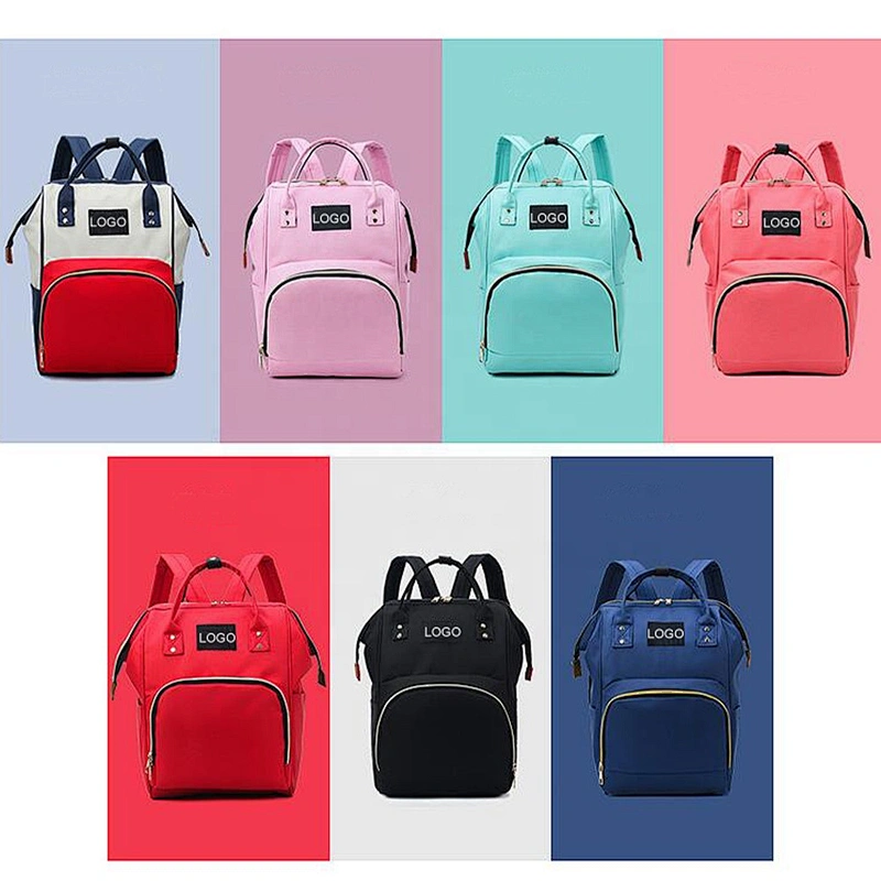 FREE SAMPLE Large capacity fancy leather baby diaper bag mochila bebe baby changing bag mommy lequeen diaper bag diaper backpack