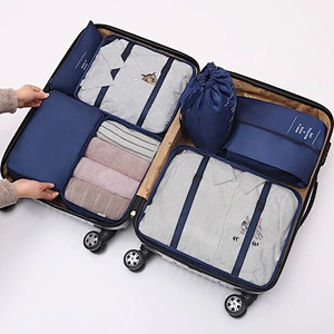 Packing Cubes 7 Set Latest Design Luggage Organizers Include Waterproof Shoe Storage Bag Convenient Packing Pouches for Traveler