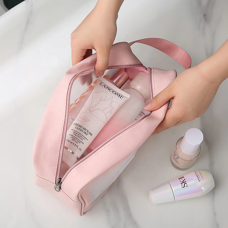 Travel Portable Clear Transparent PVC Waterproof Personal Care Lash Kit Makeup Organizer Set Wash storag Cosmetic Bags