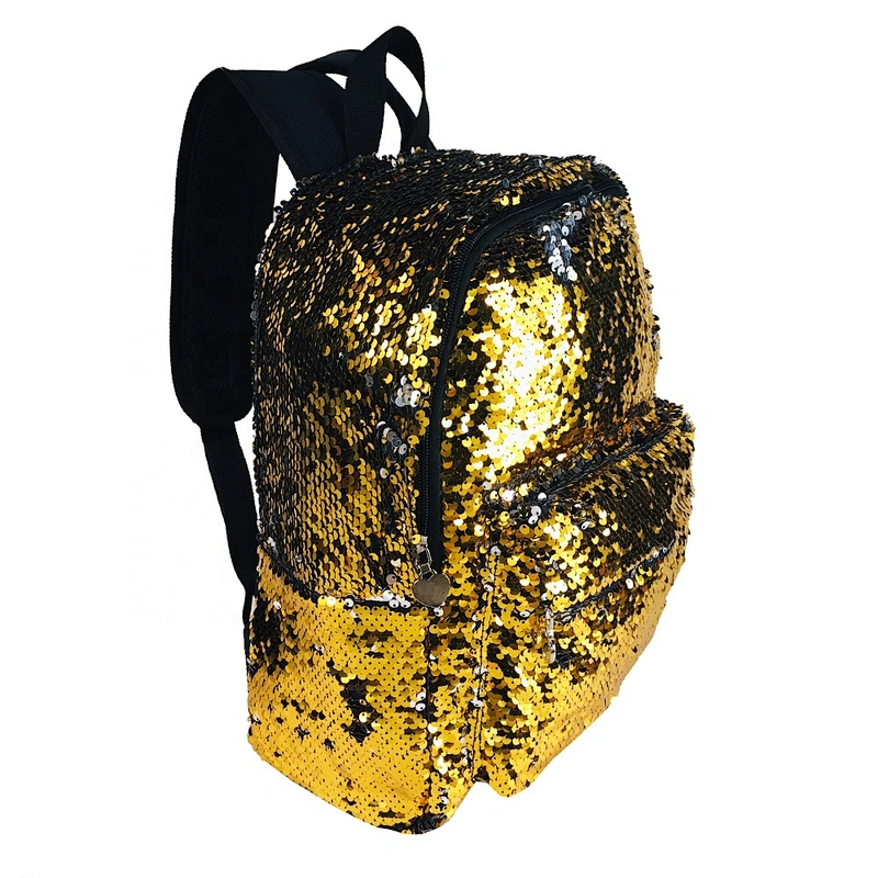 2020 Wholesale custom Lightweight fashion children girls school bag kids glitter Sequin Reversible Backpack