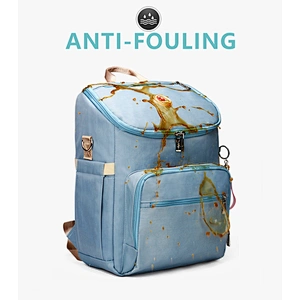 New arrival outdoor USB dry wet depart large storage insulated mummy bag diaper backpack