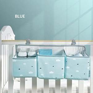 large capacity Baby stacker nursery storage hanging diaper caddy organizer nappy mummy bags with stroller buckle for baby