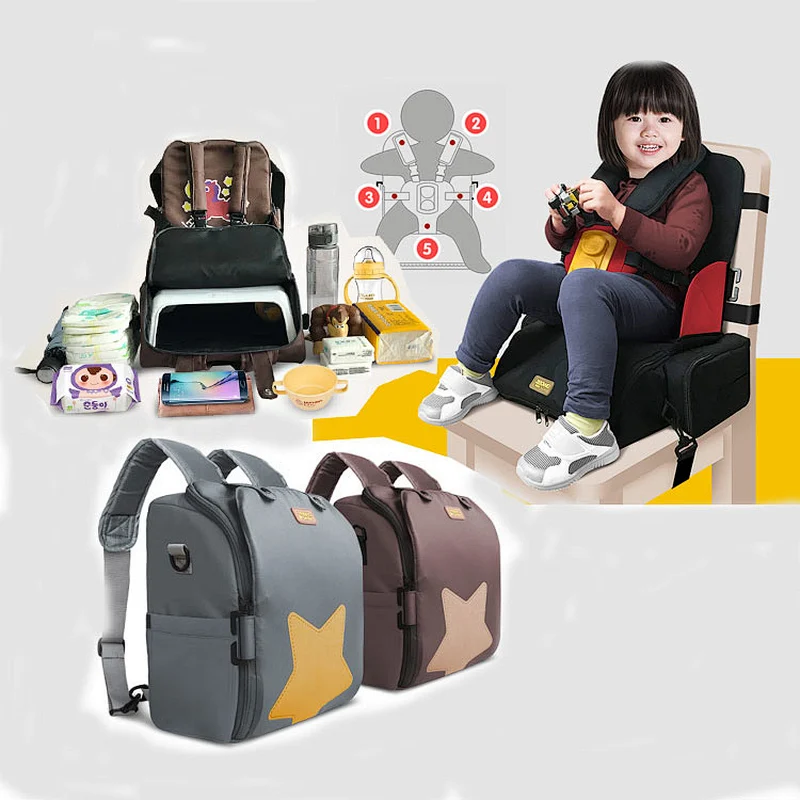 mommy Backpack Multi-function with Wet and Dry Separated Pockets Baby Seat Design baby diapers bag mother care baby luiertas