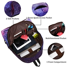 OEM/ODM Custom New design girls latest 3 in1 set school bags backpacks school sports backpack women for teenager girls