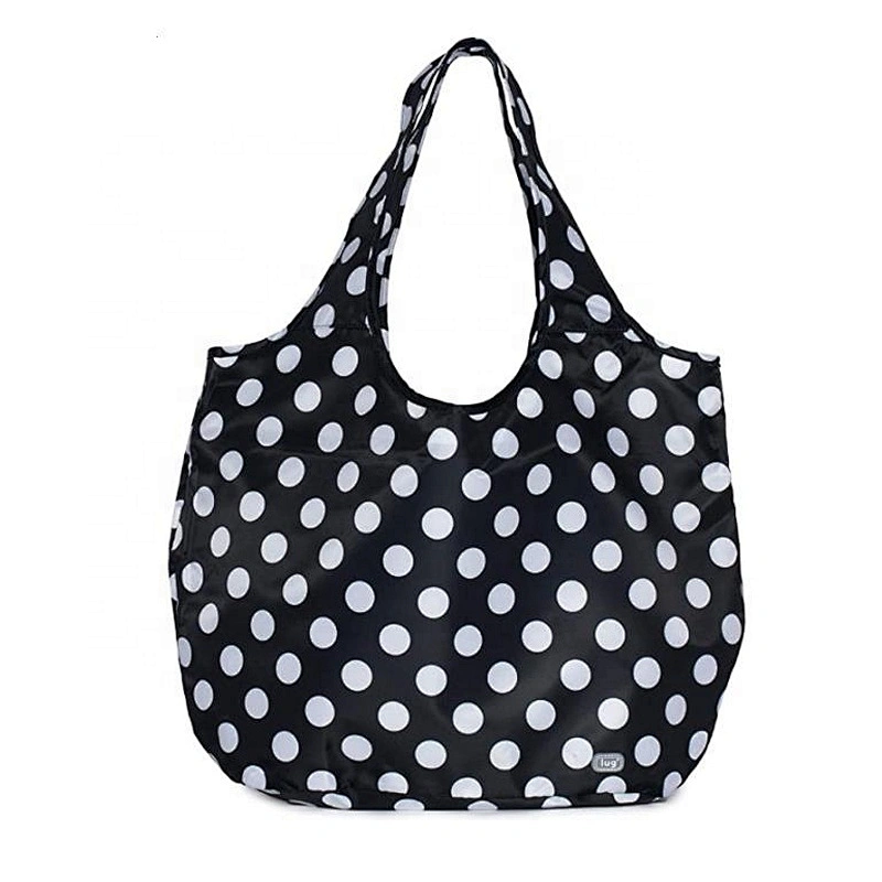 China factory Fashion Foldable Reusable Ripstop Nylon Polyester Shopping Bag