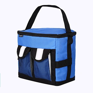 Freezable Best Quality Insulated Zip Closure Foldable Tote Lunch Cooler Bag