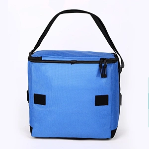 Freezable Best Quality Insulated Zip Closure Foldable Tote Lunch Cooler Bag