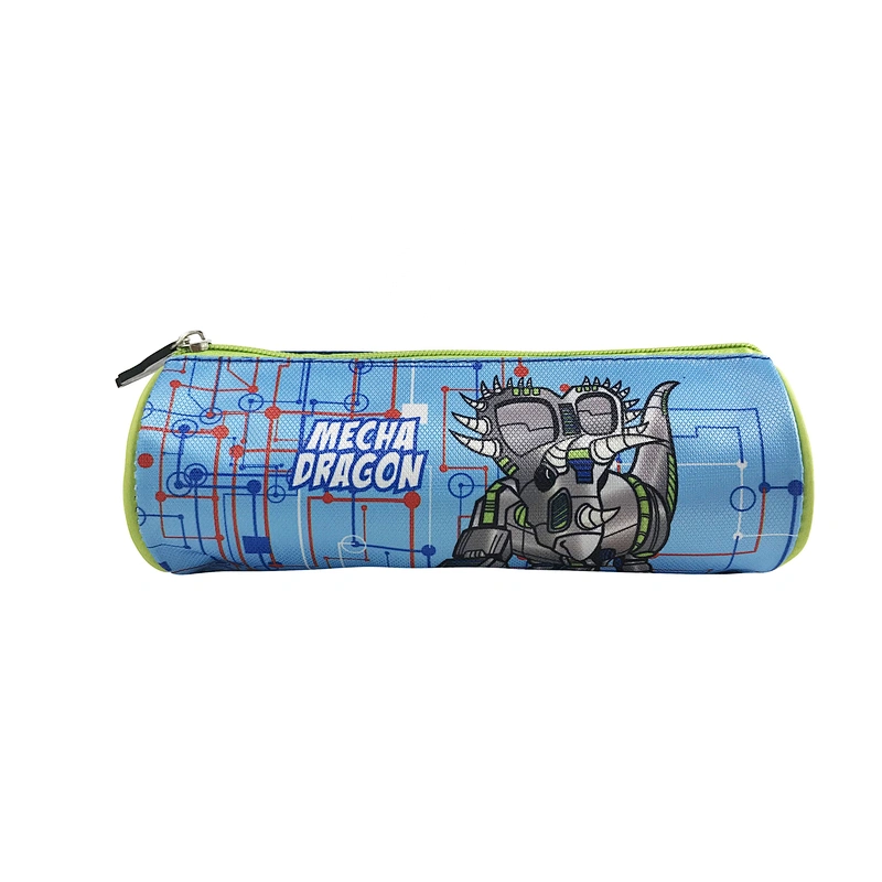 wholesale hot sell Cute Simple melange robot students Packing cute kids School Office Pencil Pouch Case Bag for school boy