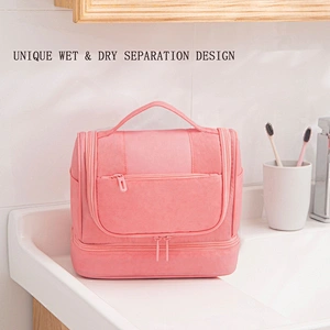 Waterproof  big capacity toilet kit  travelling wash bag Toiletry Bag Upgraded Hanging Travel Toiletry Organizer  Cosmetic bag