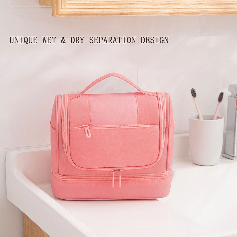 Waterproof  big capacity toilet kit  travelling wash bag Toiletry Bag Upgraded Hanging Travel Toiletry Organizer  Cosmetic bag