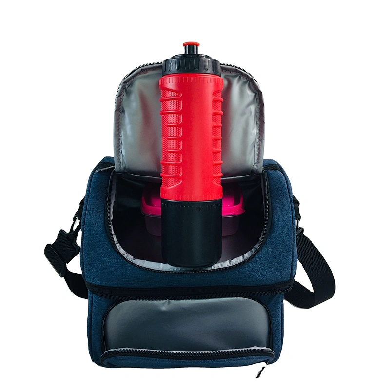 Compartment Picnic Leakproof Cooler Polyester Bag Soft Leakproof Medium Lunch Bag sac isotherme for Women and men