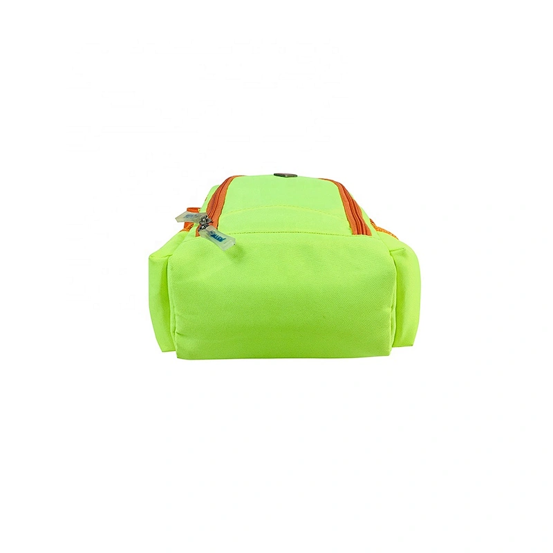 High quality insulated cooler box bags deliver lunch food delivery with custom logo thermal fluorescent green fabric for kids