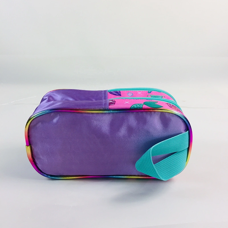 Novelty Mermaid Office supply custom Holographic Pencil case bag School Pencil case for girl
