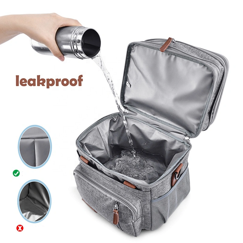 Beach grocery thermal food delivery Foldable Insulated Food Warmer Lunch Insulated Cooler bag Heated Thermal Food Delivery Bag