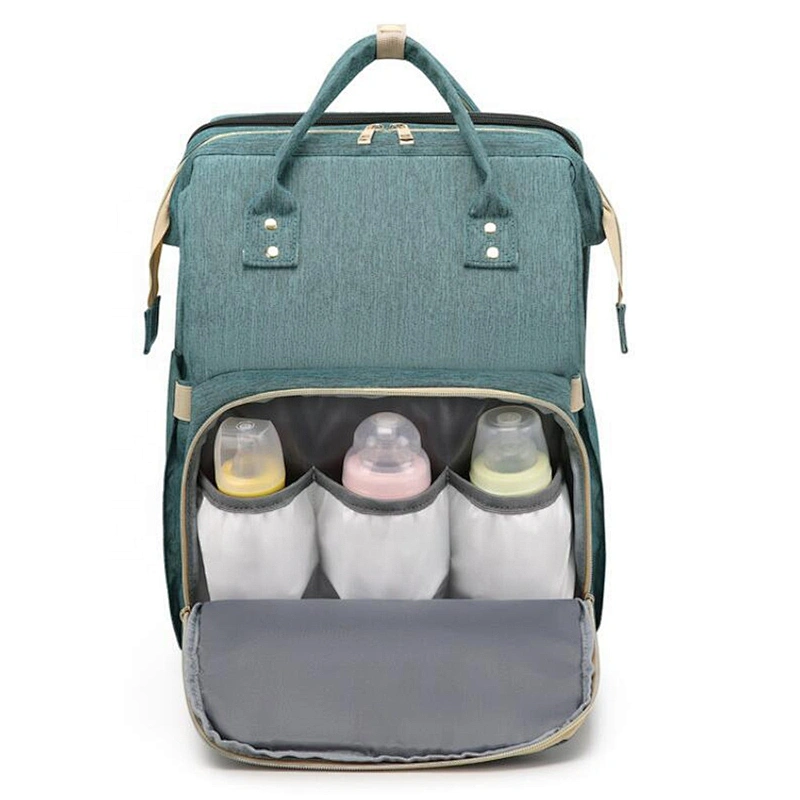 Multifunctional Portable changing backpack baby mummy diaper bags and bed for outdoor travel