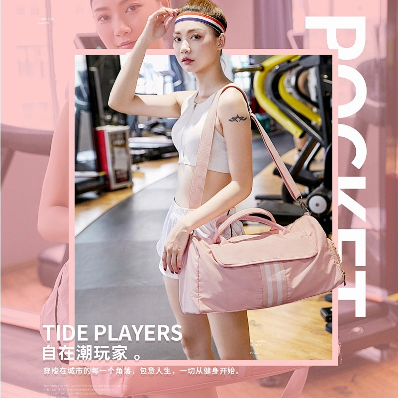 2020 New High Quality Nylon Custom Waterproof Gym Bag Compartment sport womens Yoga Outdoor Duffle Bag