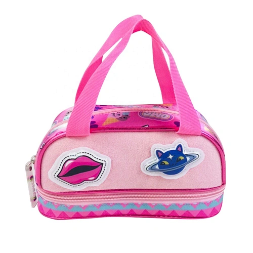 Custom Logo Printed BTS Double Zippers School Student Pen Pouch Pencil Case Bag for Children