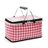 High Quality Portable Food Delivery Cooler Thermal Bag Collapsible Picnic Bag Folding Picnic Basket cooler bag