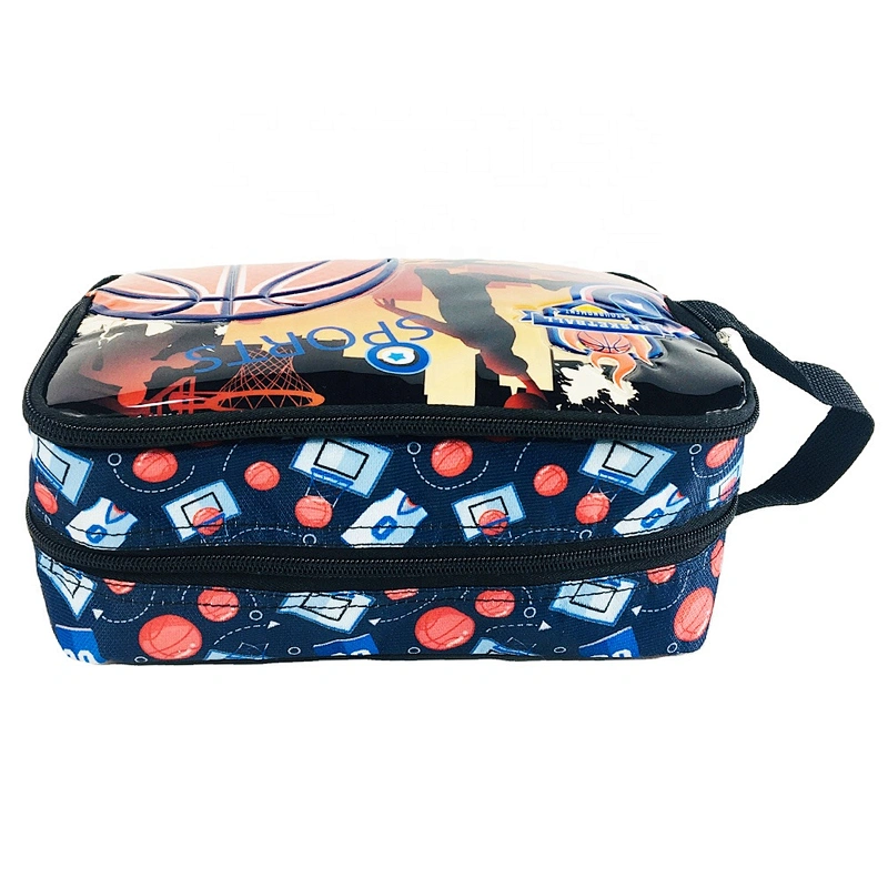 High quality Custom Logo Polyester Sports Shoe Bag Basketball Soccer printing Golf Shoe Bag Travel for school kids
