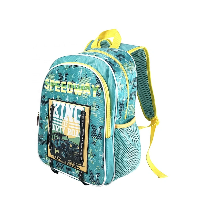 2020 new Fashion high quality student bag backpack golden backpack children  kids school bags boy with fantasy fabric