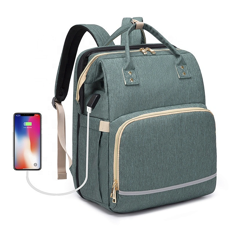 3 in 1 Diaper Bag Backpack Changing Station Portable Baby Nursery Travel Bed Bassinet Foldable Infant Sleeper Baby Diaper Bags