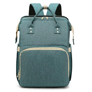 Multi-function foldable bassinet shopping backpack diaper bag changing travel cot portable baby bed diaper bag