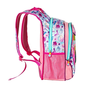 New design high quality pink backpack school bags girls  student bag backpack with Sequin, Embroidery and fantasy fabric