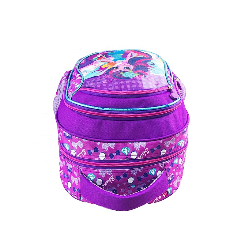 high quality student backpack golden backpack kids children school bags for children girls kids with fantasy fabric