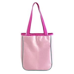 OEM Lady Girls Fashion school Customized Logo Style Hand bag tote bags with custom printed logo tote bag polyester