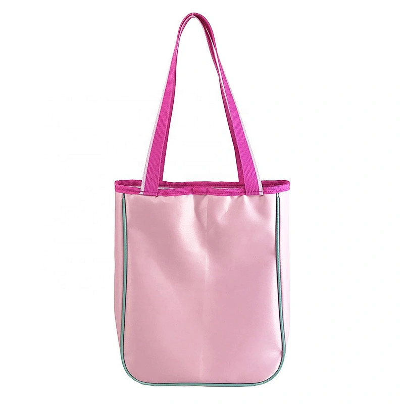 OEM Lady Girls Fashion school Customized Logo Style Hand bag tote bags with custom printed logo tote bag polyester