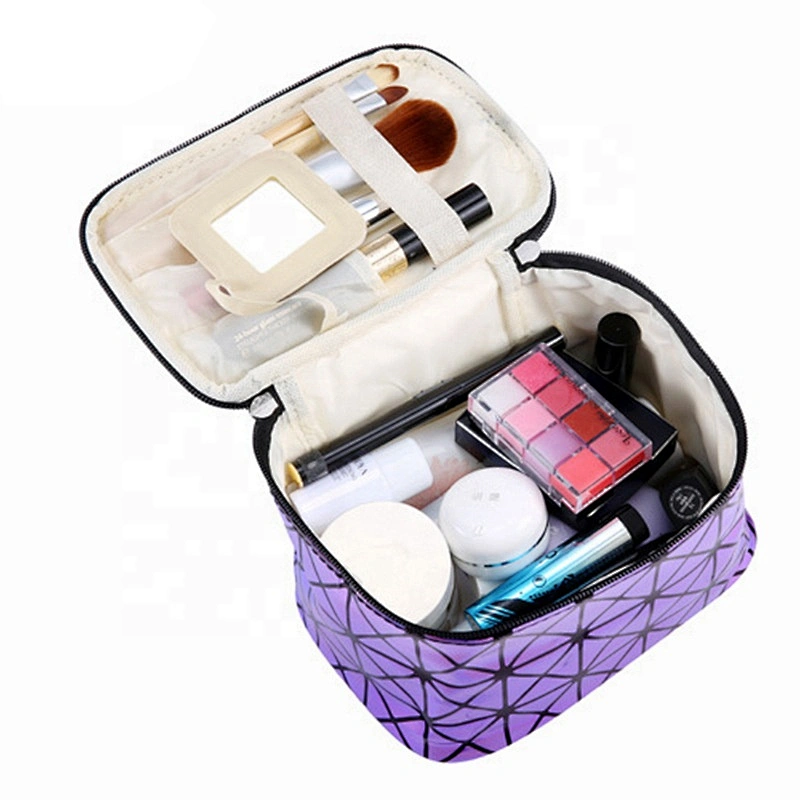 Wholesale Customized Travel Handbag Storage Bag Waterproof Large Capacity Wash Gargle Bag Holographic Cosmetic Bag