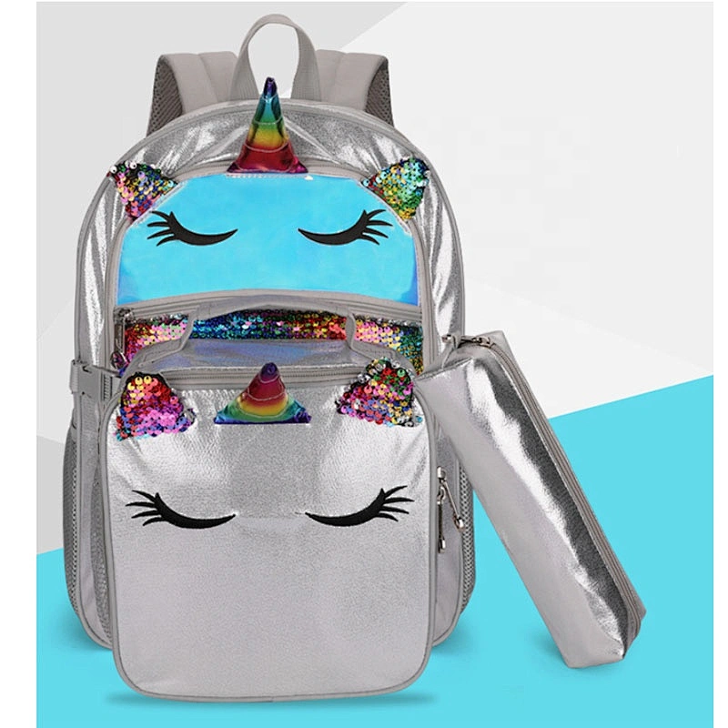 Customized Unicorn backpack Teenager Girls School Bags Set Women Travel Bagpack Children Rucksack Mochila