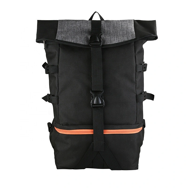 Waterproof Roll Top Outdoor Sport Tote Backpack Gym Soccer Football Basketball Bags Laptop Backpack Bags with Shoes Compartment