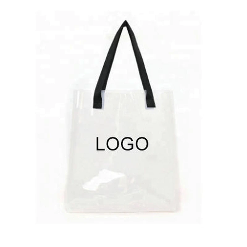Large Summer clear PVC transparent women's bag shopping handbag beach tote bag custom beach bags personalized